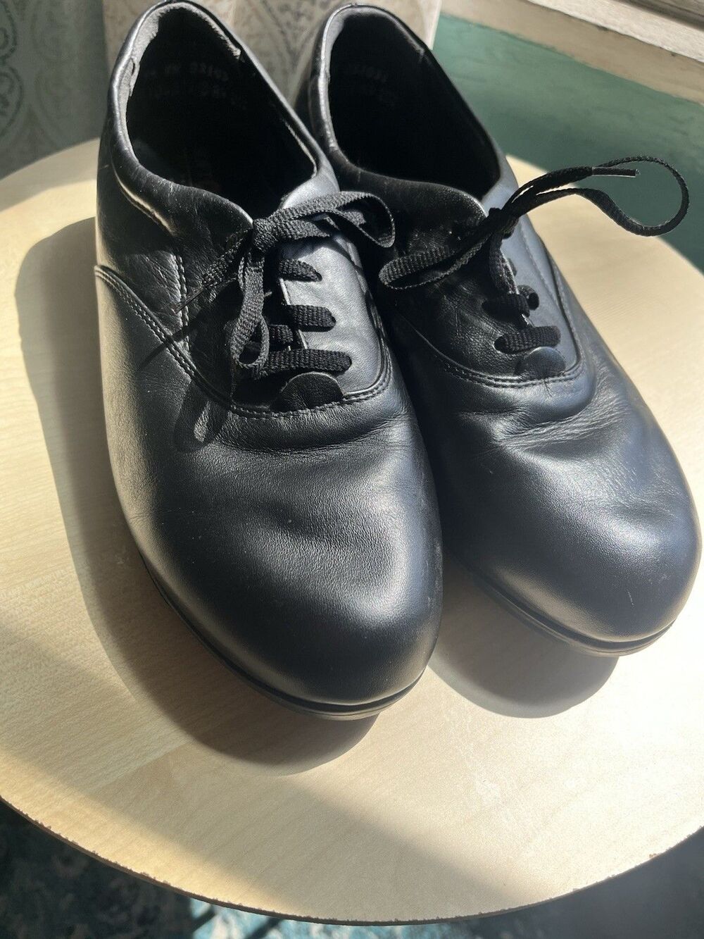 Women’s Soft Spot All Day Comfort Shoes Made In Usa Size 9 1/2 WW Black Leather